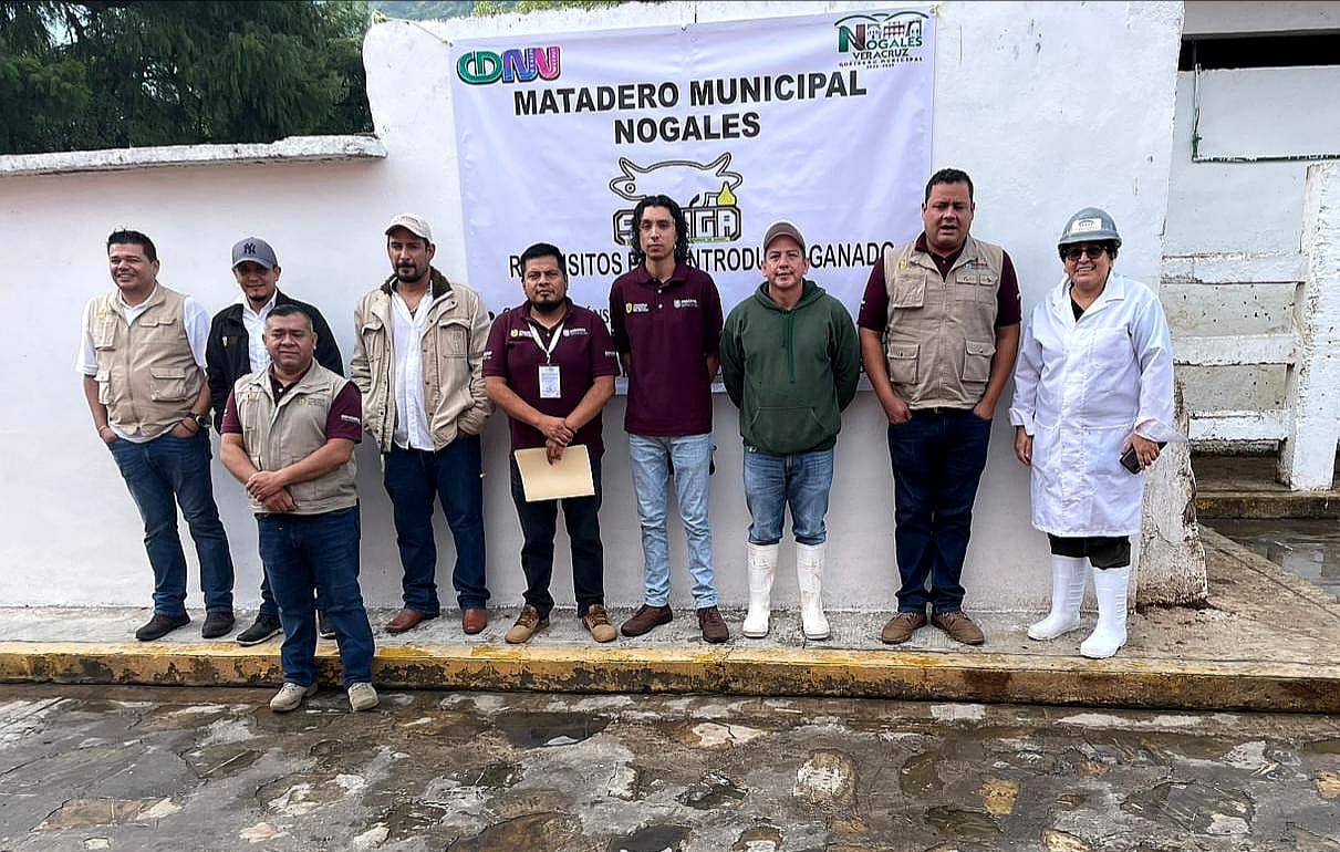 Supervisa comité de fomento y protección pecuaria, instalaciones del centro de matanza de Nogales, Veracruz