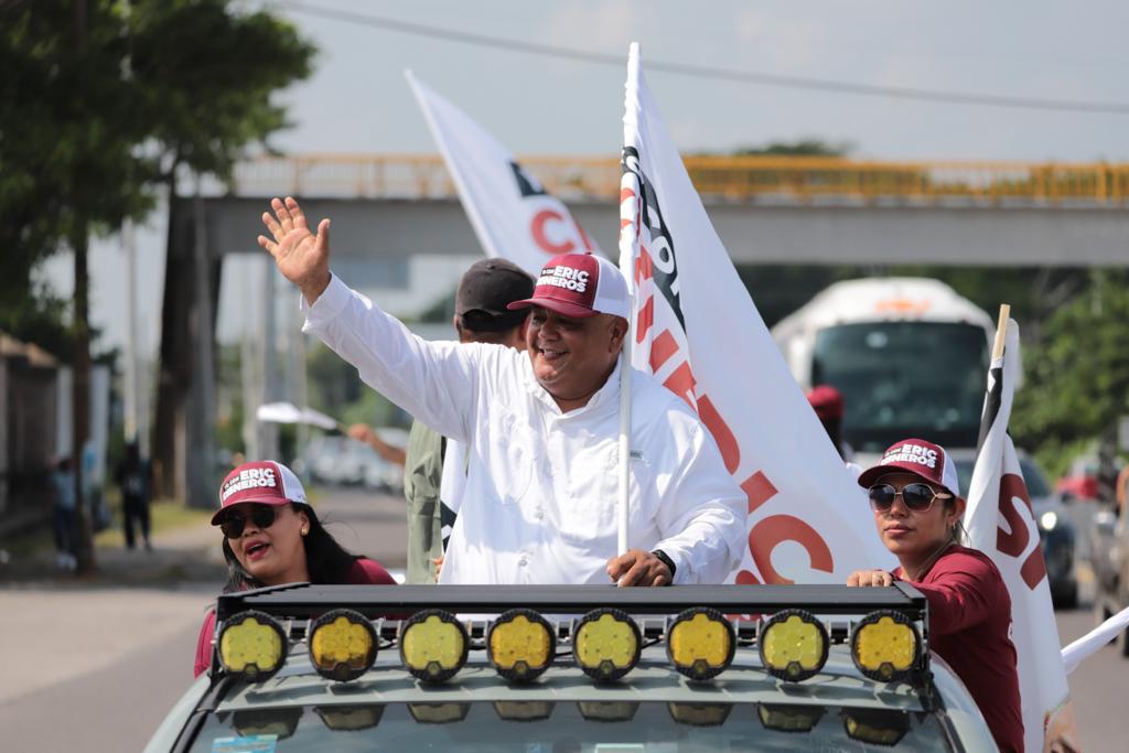 Caravana de la Victoria acompaña a Eric Cisneros en la conurbación Veracruz-Boca del Río*