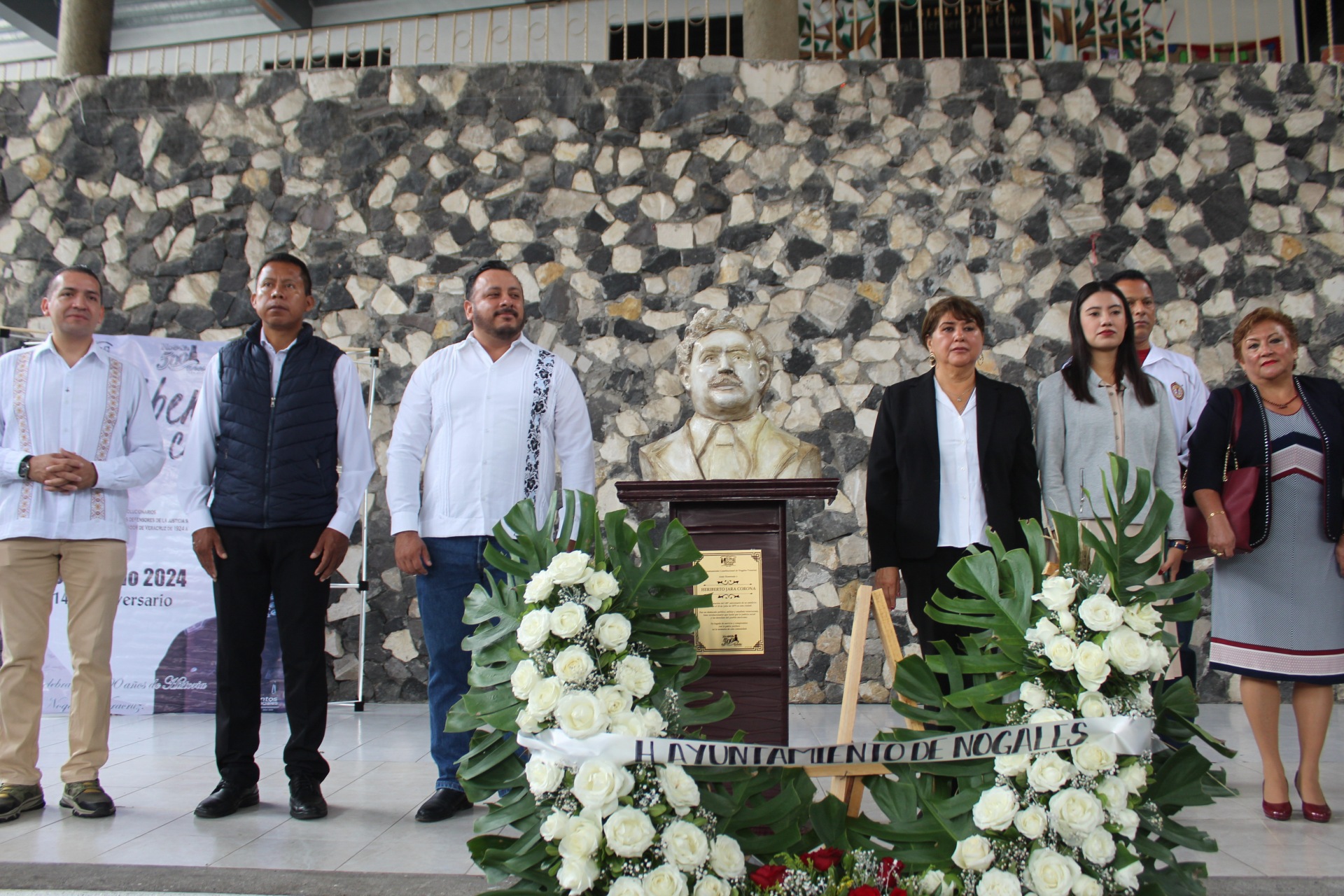 Develan Busto del General Heriberto Jara Corona, en conmemoración al aniversario 145 de su natalicio 
