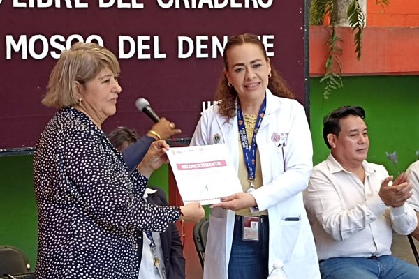 Certifican como espacio libre de criaderos del mosco transmisor del Dengue, al Mercado 1o. de Mayo